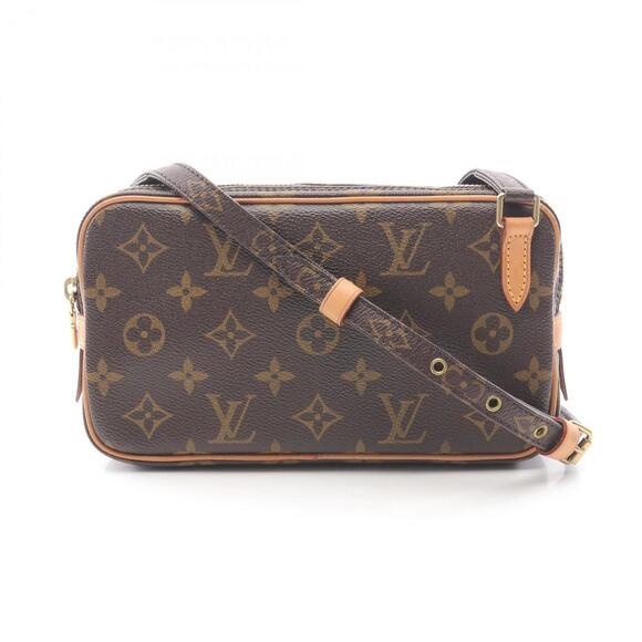 LOUIS VUITTON Brown Monogram Leather Shoulder Bag - Picture 1 of 8